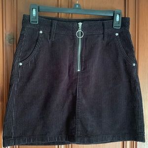 Arizona Jeans Black Corduroy Skirt